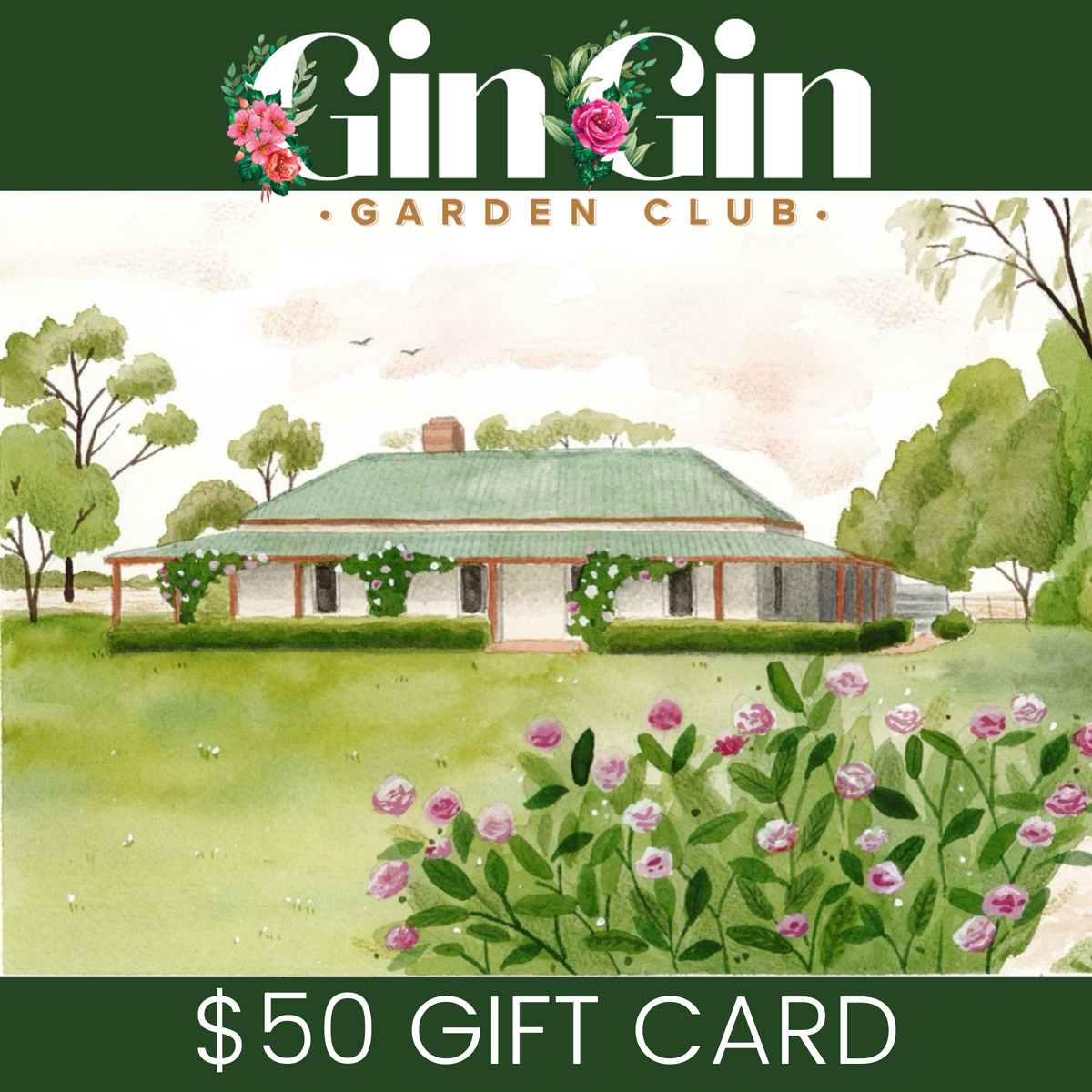 Gin Gin Garden Cub Gift Card Gin Gin Garden Club