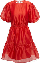 Load image into Gallery viewer, SIR the label / Lucelia Puff Sleeve Mini Dress / red / size 3
