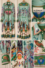 Load image into Gallery viewer, Alemais / Evergreen / shirtdress / size 12