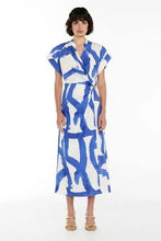 Load image into Gallery viewer, Manning Cartell / Masterstroke dress. Blue / White / Size 12