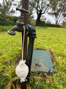 Handmade soap on rope