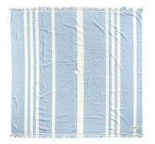 Load image into Gallery viewer, Beach Blanket | Vintage Blue Stripe
