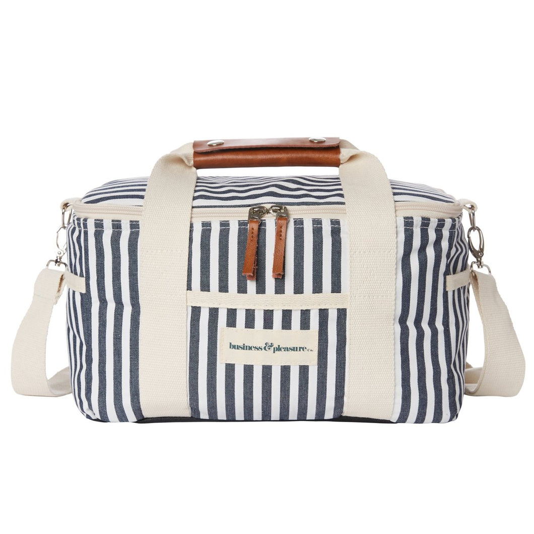 Premium Cooler Bag | Navy Stripe