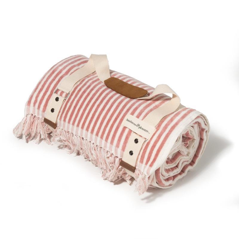 Beach Blanket | Pink Stripe