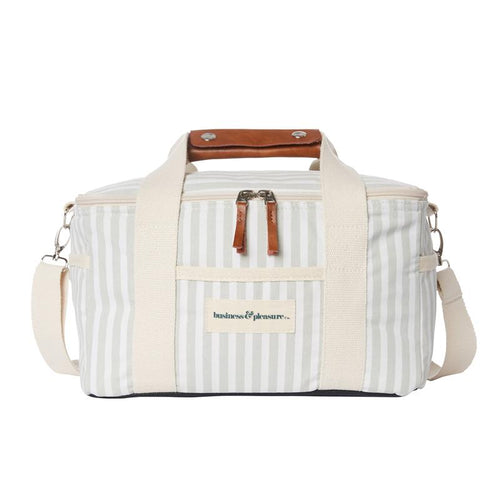 Premium Cooler Bag | Sage Stripe