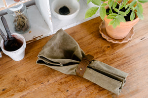 Waxed Canvas Tool Roll