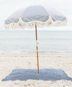 Beach Blanket | Navy Stripe
