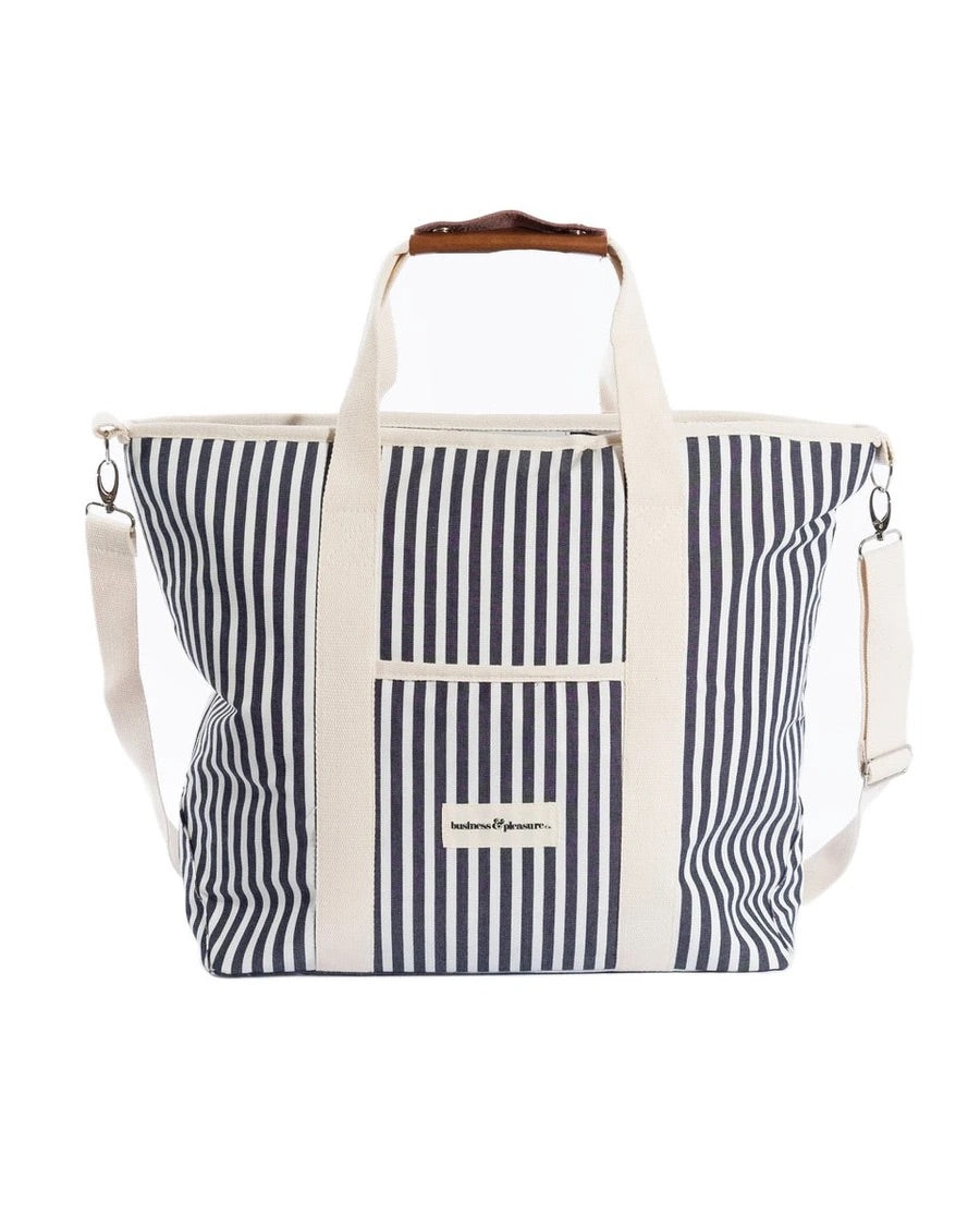 Cooler Tote Bag | Navy Stripe