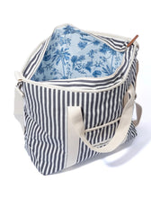 Load image into Gallery viewer, Cooler Tote Bag | Navy Stripe