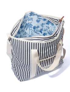 Cooler Tote Bag | Navy Stripe