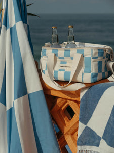 Premium Cooler Bag | Classic Blue Spiral